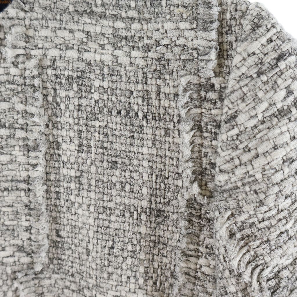 Louis Vuitton Dress Collarless Tweed Gray — view 4