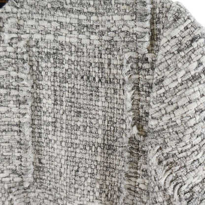 Louis Vuitton Dress Collarless Tweed Gray — view 4