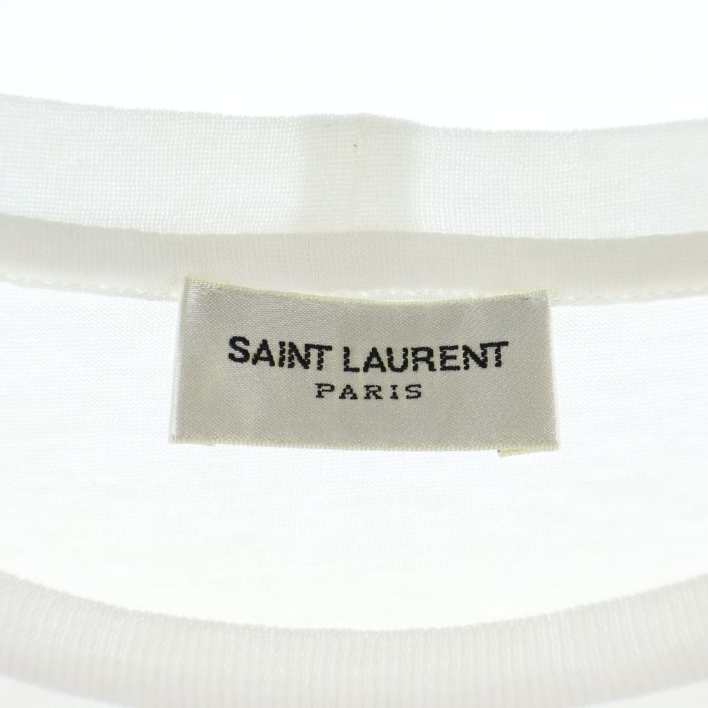 Saint Laurent Paris Hedi Era Baby Print Cotton Crew Neck Short Sleeve T-Shirt — view 6