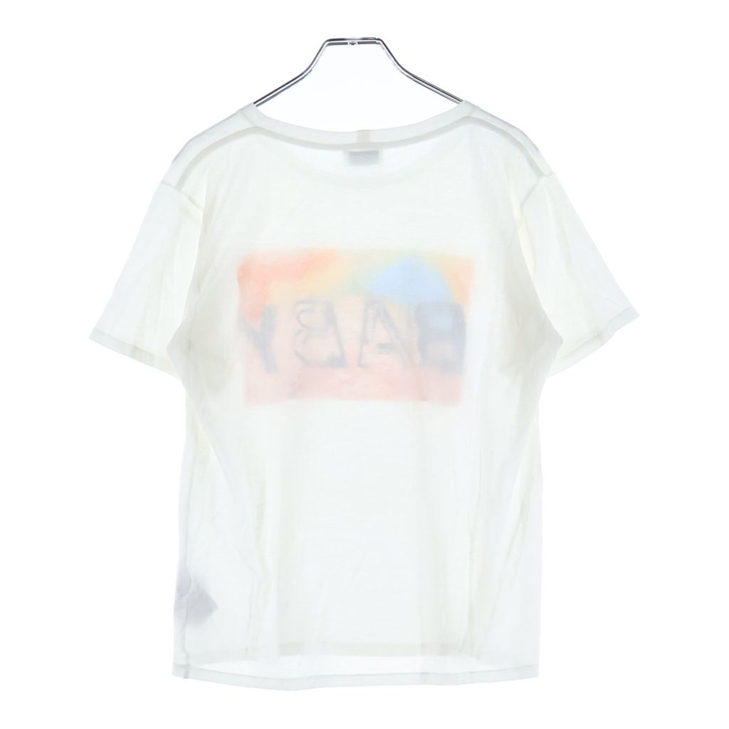 Saint Laurent Paris Hedi Era Baby Print Cotton Crew Neck Short Sleeve T-Shirt — view 2