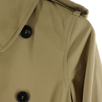 Saint Laurent Paris Hedi Era Lining Check Belted Trench Coat Brown — view 4