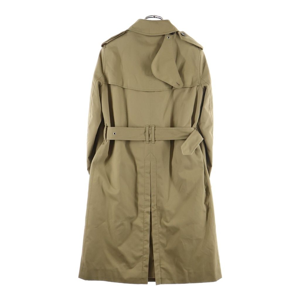 Saint Laurent Paris Hedi Era Lining Check Belted Trench Coat Brown — view 2