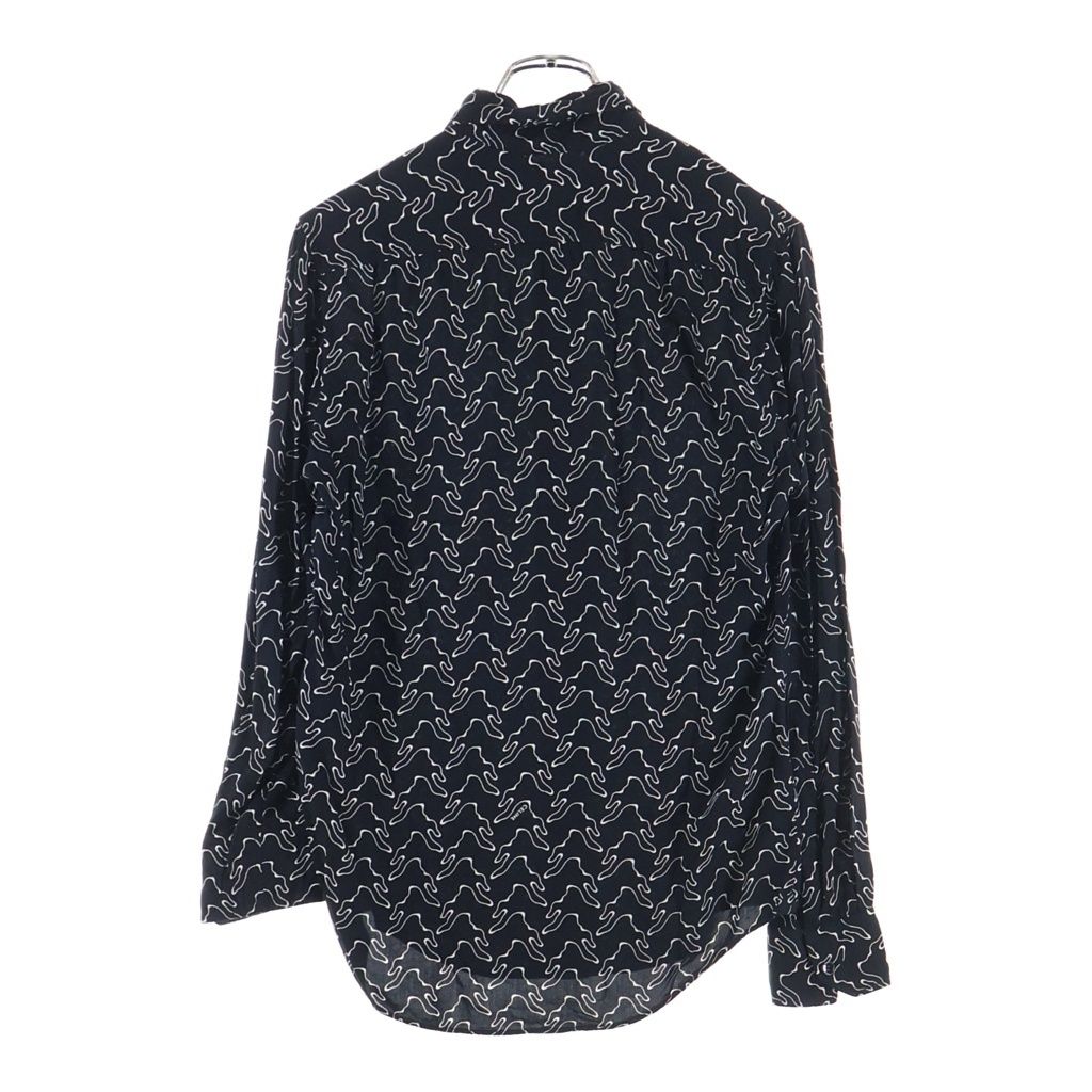 Celine Ghost Print Long Sleeve Shirt Black — view 2