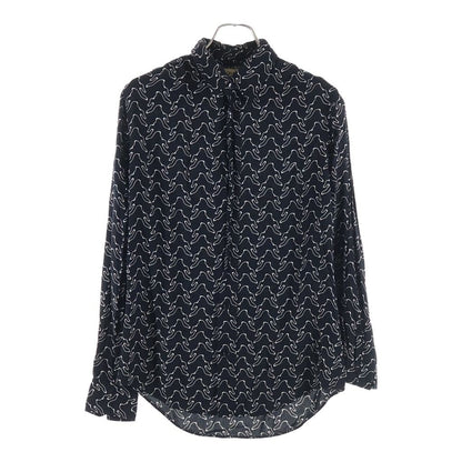 Celine Ghost Print Long Sleeve Shirt Black