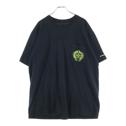 Chrome Hearts Horseshoe Short Sleeve Tee Black Neon Yellow Crew Neck T-Shirt — view 2