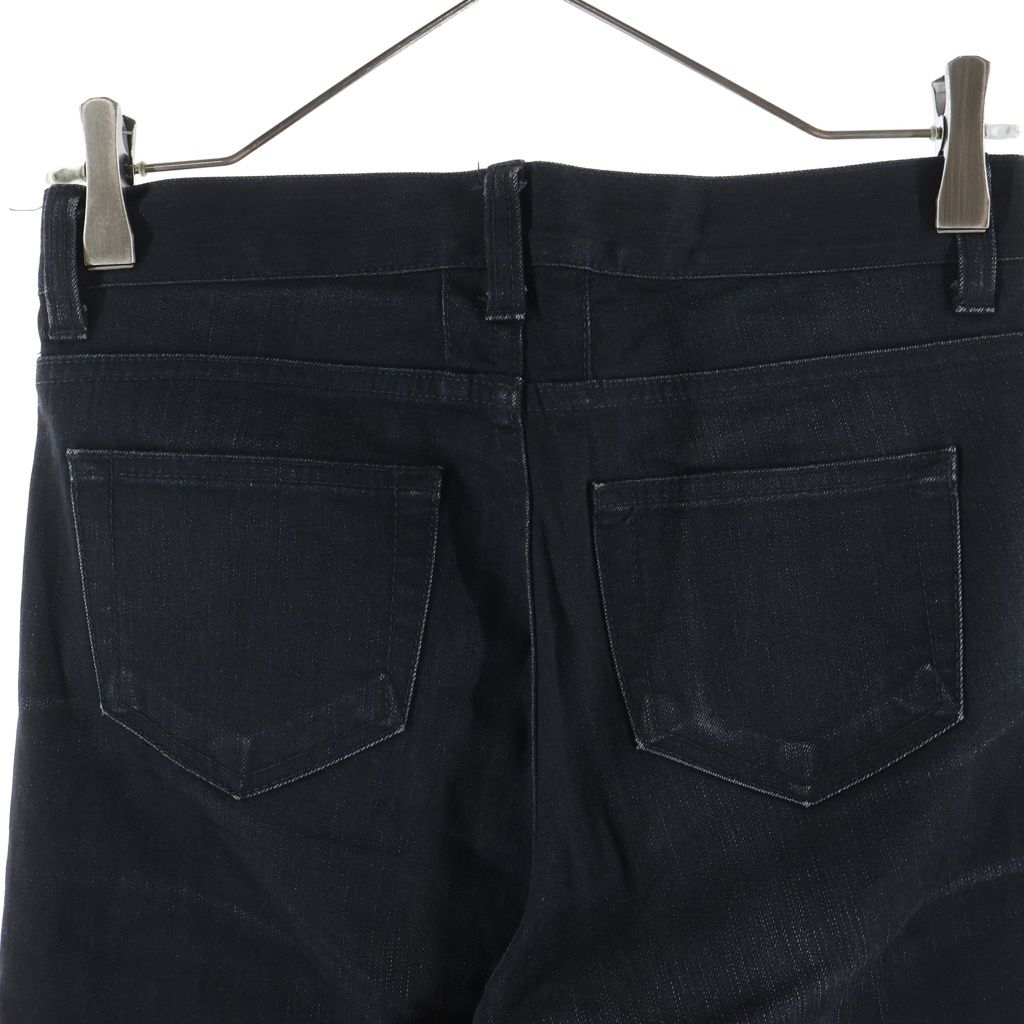 Saint Laurent Paris Hedi Era High Waist Zip Fly Skinny Denim Black Sk Hw — view 4