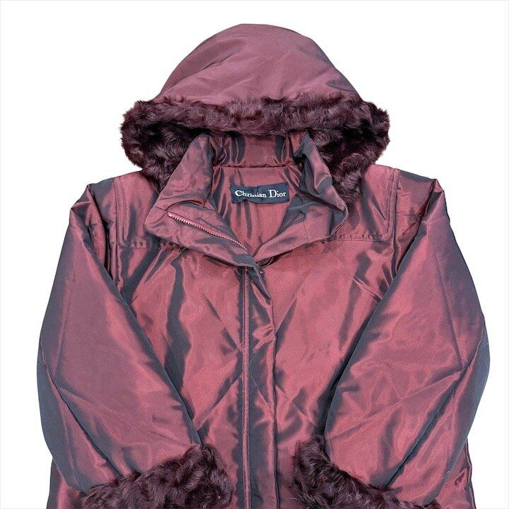 Dior Down Coat Moonbat Bordeaux — view 3
