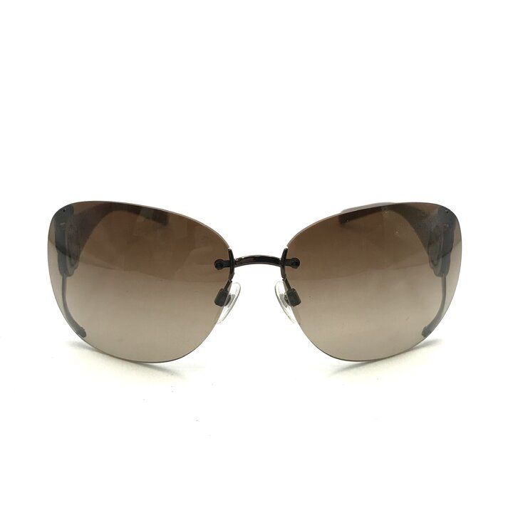 Chanel CC Logo Sunglasses Eyewear Rhinestone Camellia — view 2