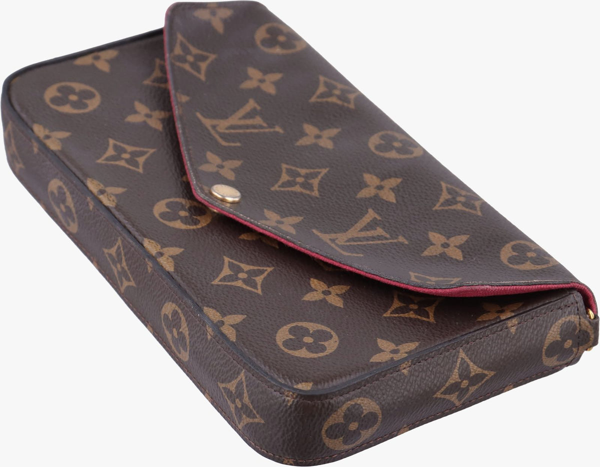 Louis Vuitton Pochette Felicie Monogram Brown Canvas — view 4