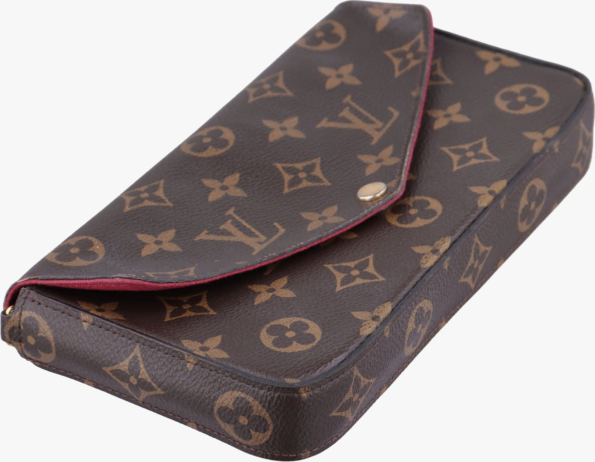 Louis Vuitton Pochette Felicie Monogram Brown Canvas — view 5