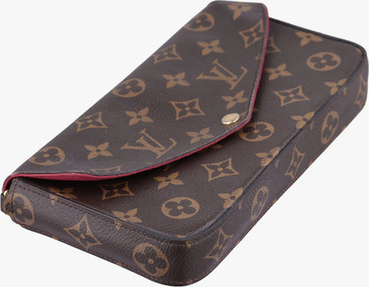 Louis Vuitton Pochette Felicie Monogram Brown Canvas — view 5