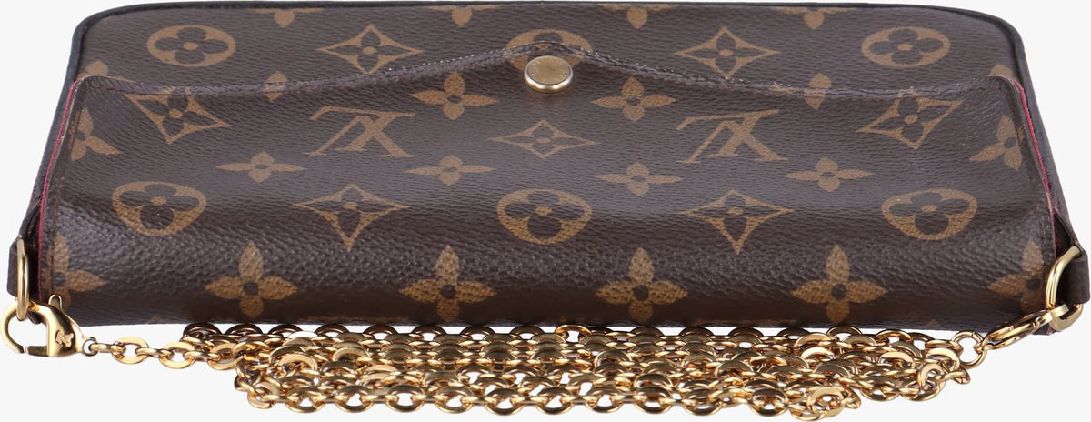 Louis Vuitton Pochette Felicie Monogram Brown Canvas — view 8