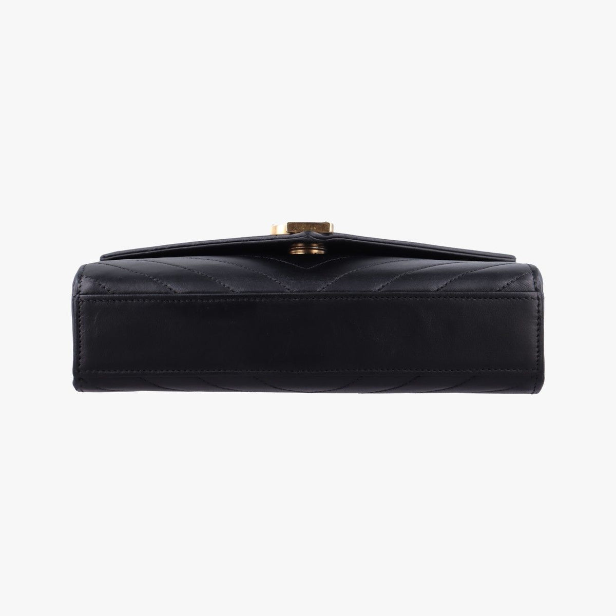 Saint Laurent Monogram Envelope Black Leather — view 3