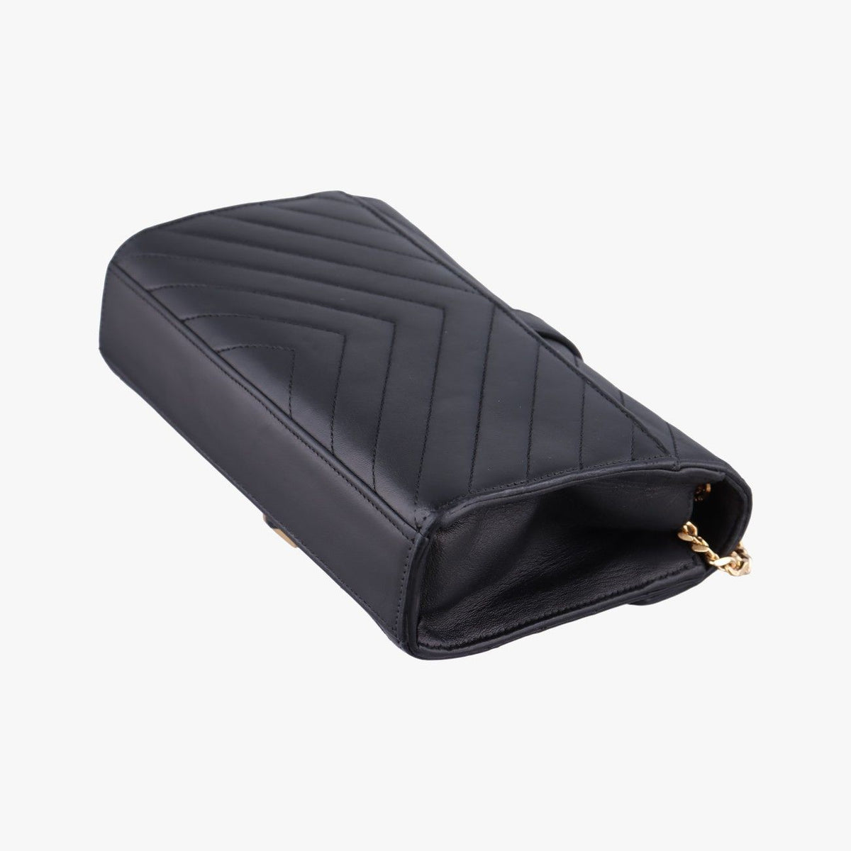 Saint Laurent Monogram Envelope Black Leather — view 6