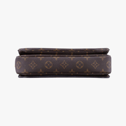 Louis Vuitton Pochette Metis MM Monogram Brown Canvas Handbag — view 3