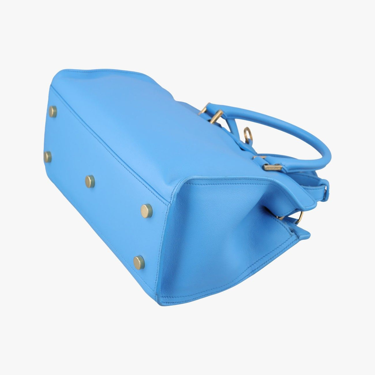 Saint Laurent Baby Cabas Blue Leather — view 6