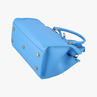 Saint Laurent Baby Cabas Blue Leather — view 6
