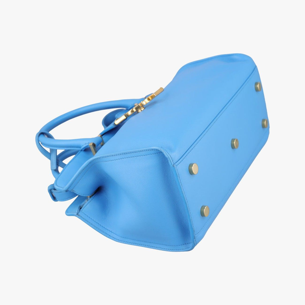 Saint Laurent Baby Cabas Blue Leather — view 5