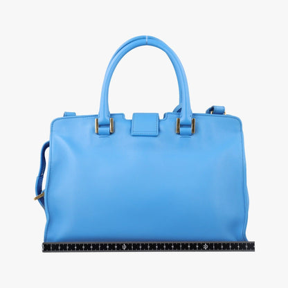 Saint Laurent Baby Cabas Blue Leather — view 2