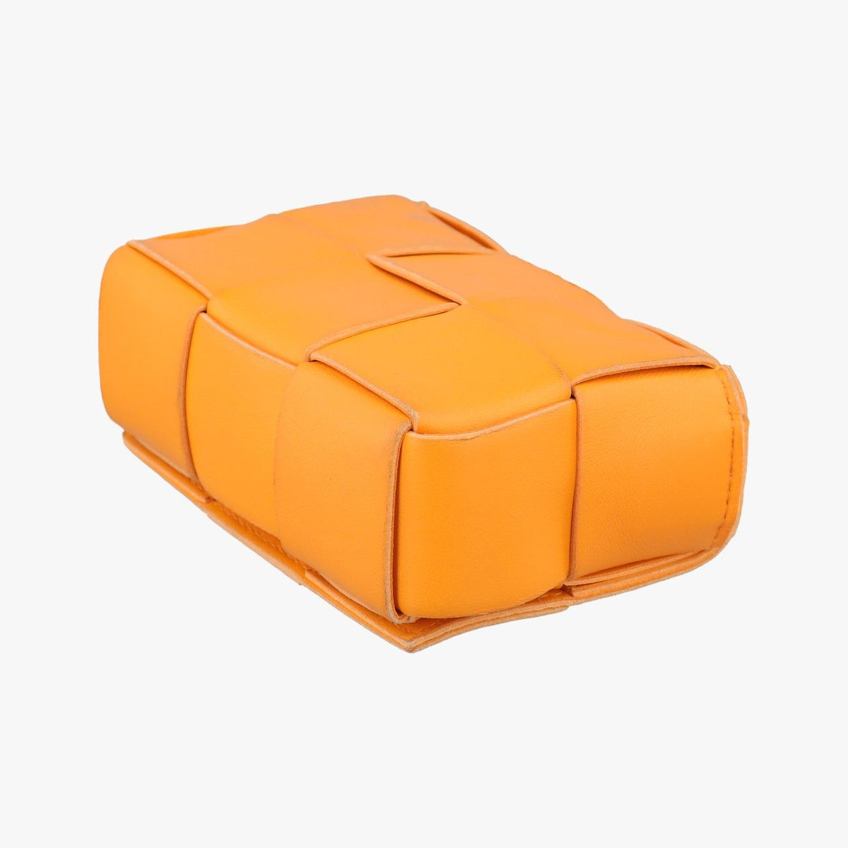 Bottega Veneta Candy Cassette Orange Lambskin Shoulder Bag — view 6