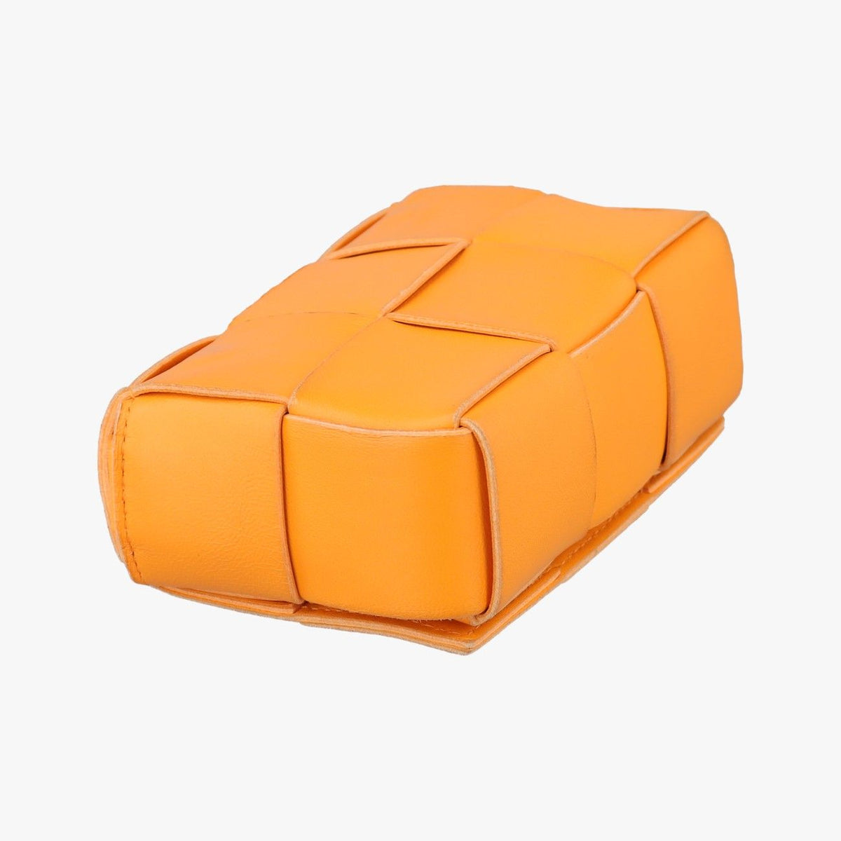 Bottega Veneta Candy Cassette Orange Lambskin Shoulder Bag — view 7