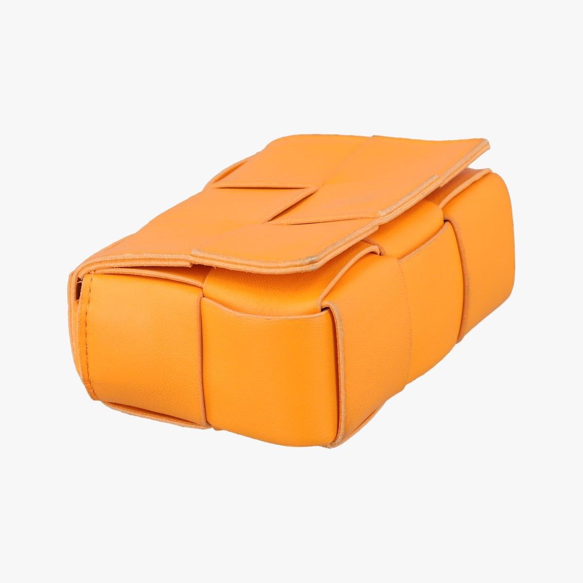 Bottega Veneta Candy Cassette Orange Lambskin Shoulder Bag — view 5