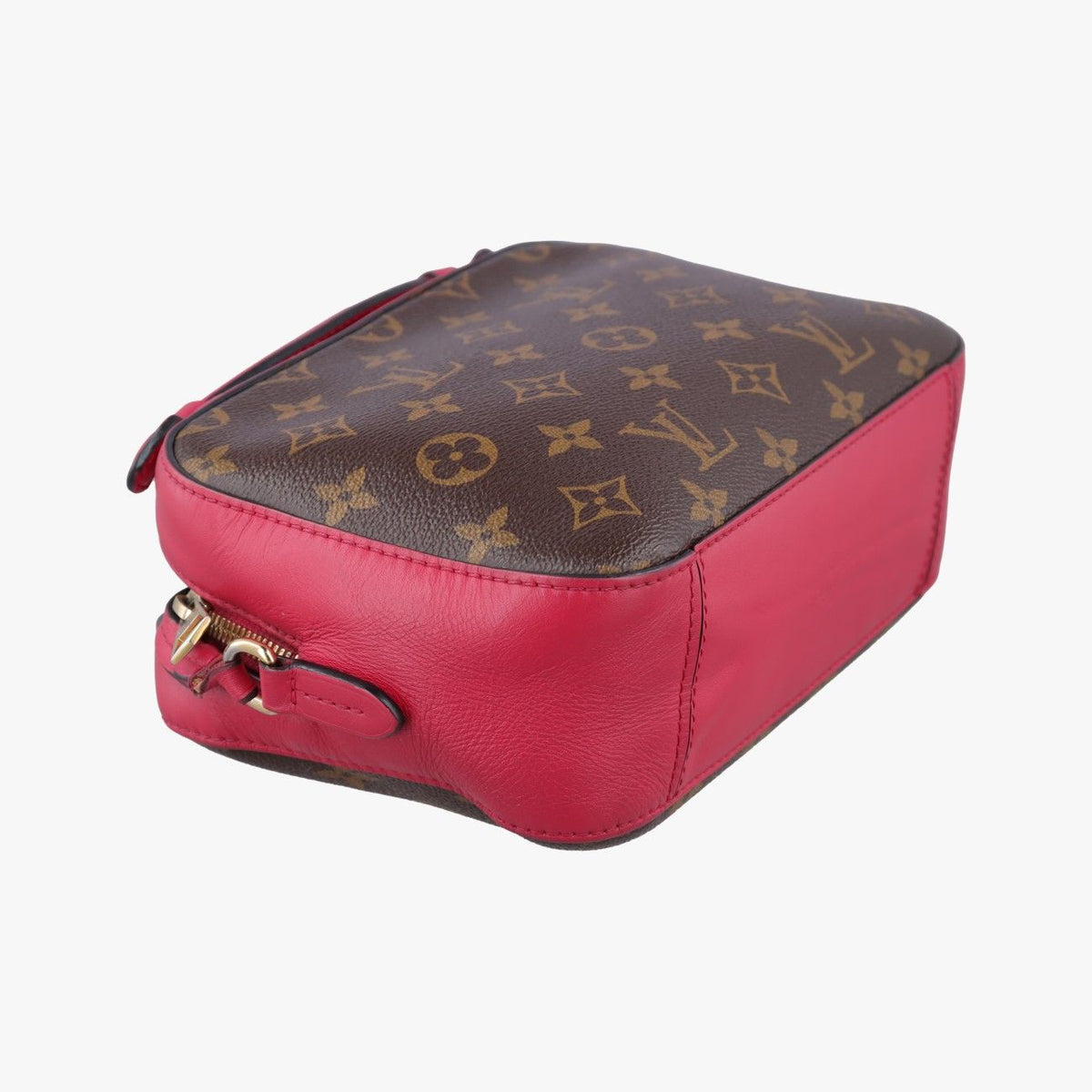 Louis Vuitton Saintonge Monogram Brown Freesia Canvas Calfskin — view 7