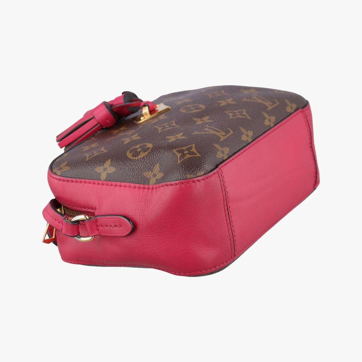 Louis Vuitton Saintonge Monogram Brown Freesia Canvas Calfskin — view 5
