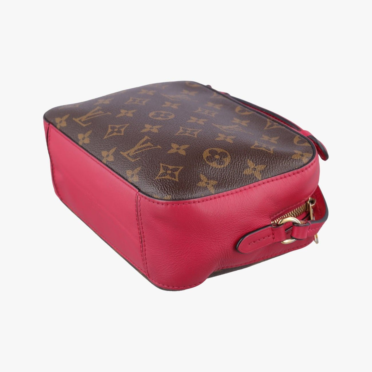 Louis Vuitton Saintonge Monogram Brown Freesia Canvas Calfskin — view 6