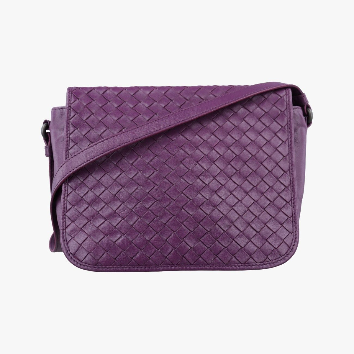 Bottega Veneta Intrecciato Purple Lambskin