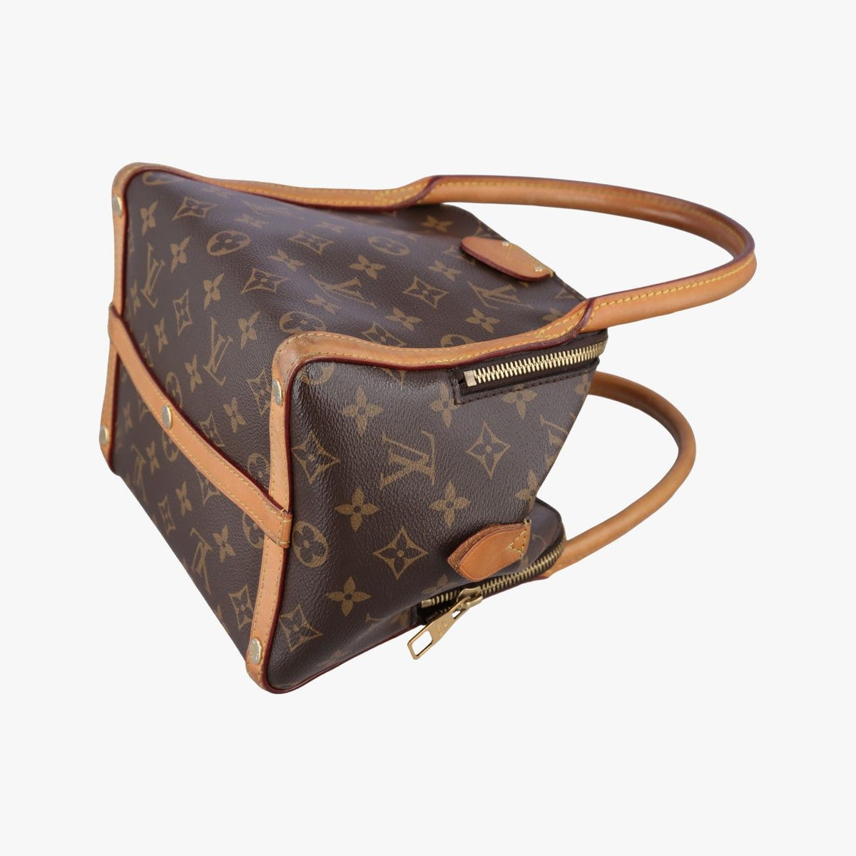 Louis Vuitton Marais BB Monogram Brown Beige Canvas Bucket Bag — view 4
