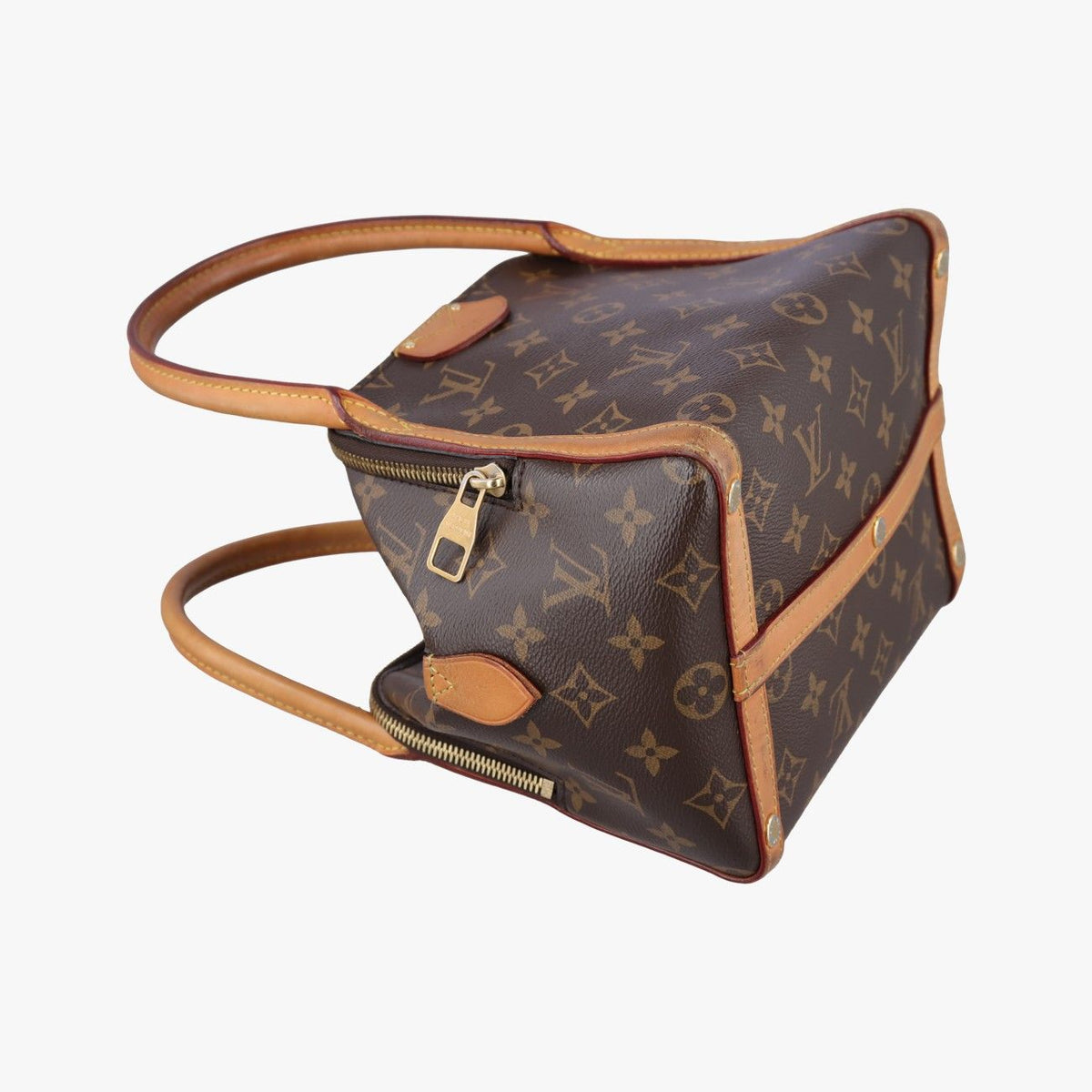 Louis Vuitton Marais BB Monogram Brown Beige Canvas Bucket Bag — view 5