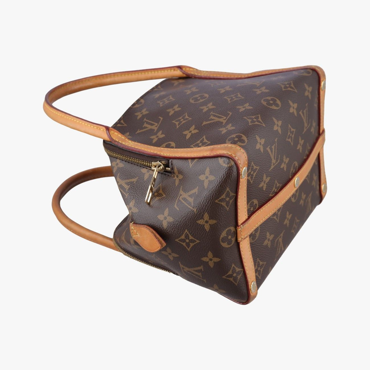 Louis Vuitton Marais BB Monogram Brown Beige Canvas Bucket Bag — view 7