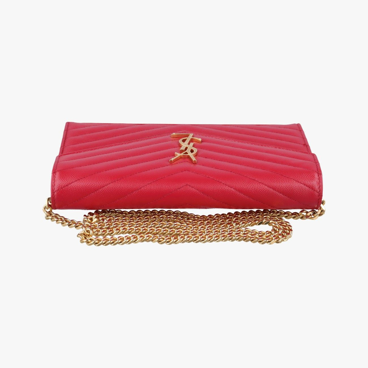 Saint Laurent Monogram Red Leather — view 8
