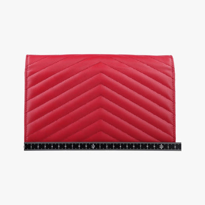 Saint Laurent Monogram Red Leather — view 2