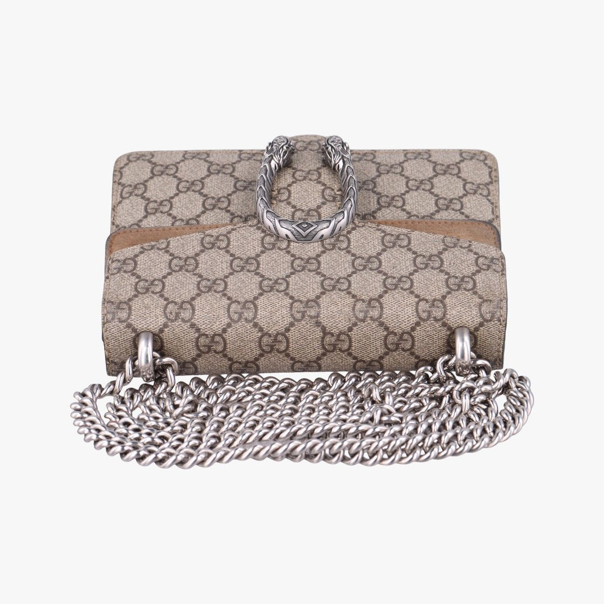 Gucci Dionysus Beige Brown Suede Shoulder Bag — view 8