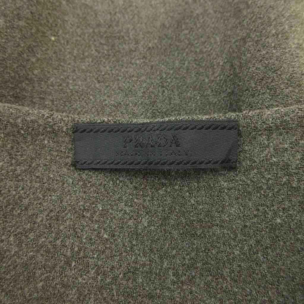 Prada Skirt Mini Length M Greige Fabric — view 3