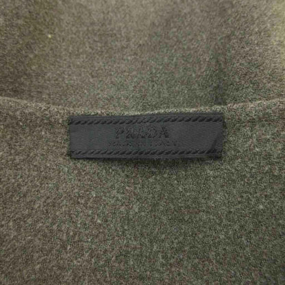 Prada Skirt Mini Length M Greige Fabric — view 3