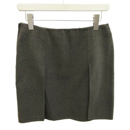 Prada Skirt Mini Length M Greige Fabric