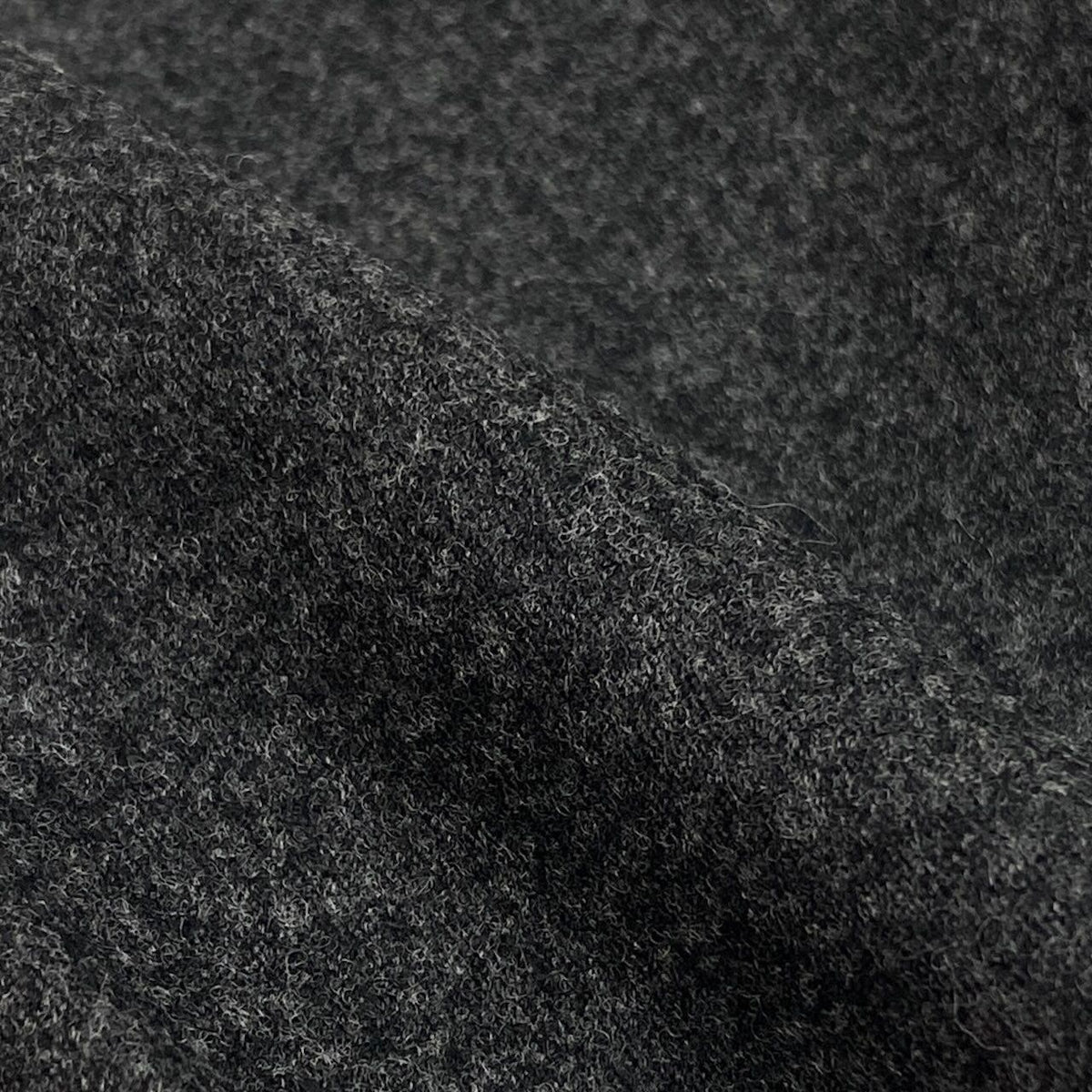 Chanel 90S CC Logo Button Pleated Skirt Gray Wool 40 — view 6