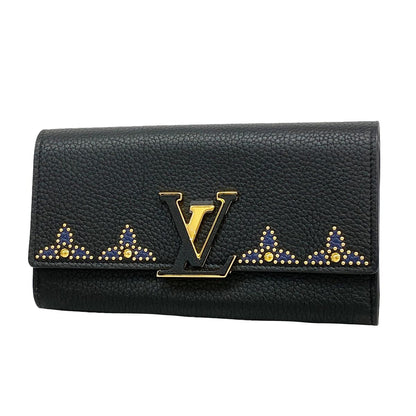 Louis Vuitton Wallet Taurillon Portefeuille Capucines Black