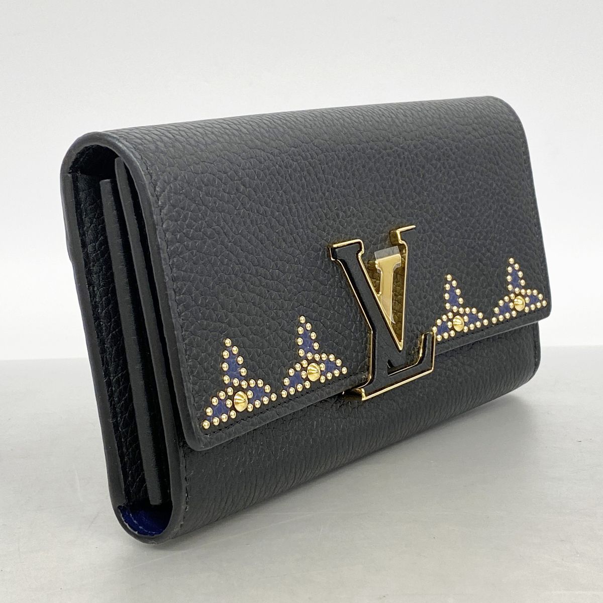 Louis Vuitton Wallet Taurillon Portefeuille Capucines Black — view 2