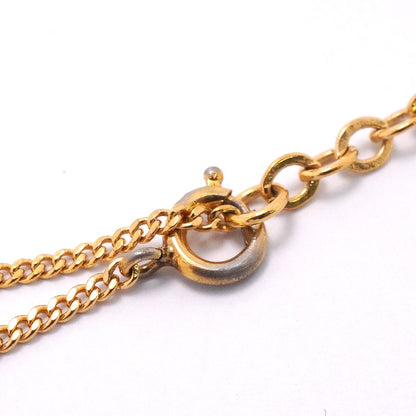 Dior Necklace CD Logo Gold Plated Rhinestone — view 7