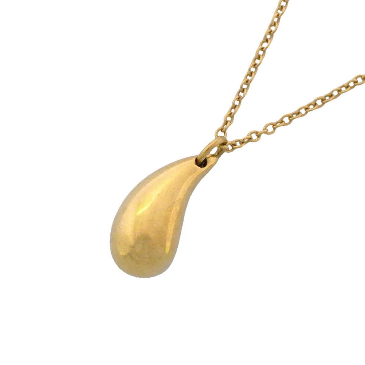 Tiffany & Co Necklace Teardrop 18k Yellow Gold
