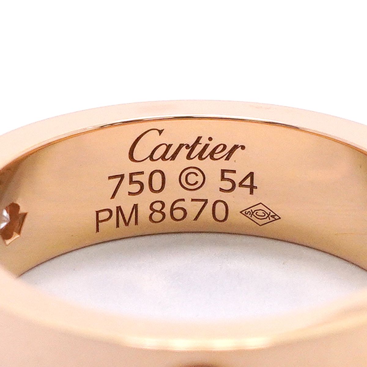 Cartier Ring Love Pink Gold Diamond — view 4
