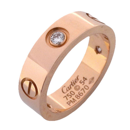 Cartier Ring Love Pink Gold Diamond