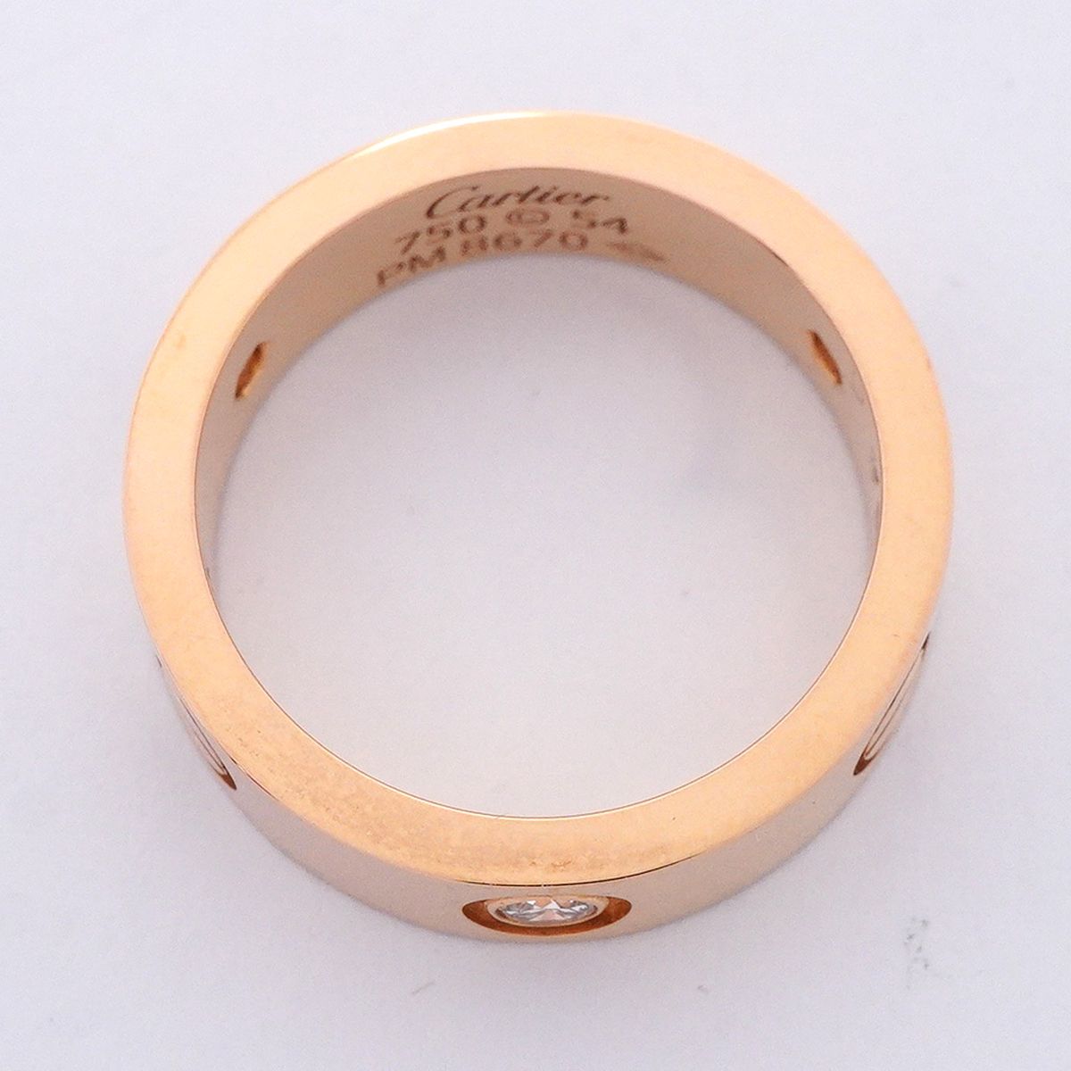 Cartier Ring Love Pink Gold Diamond — view 3