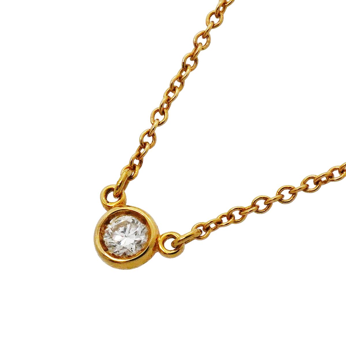 Tiffany & Co Necklace by the Yard Yellow Gold Diamond
