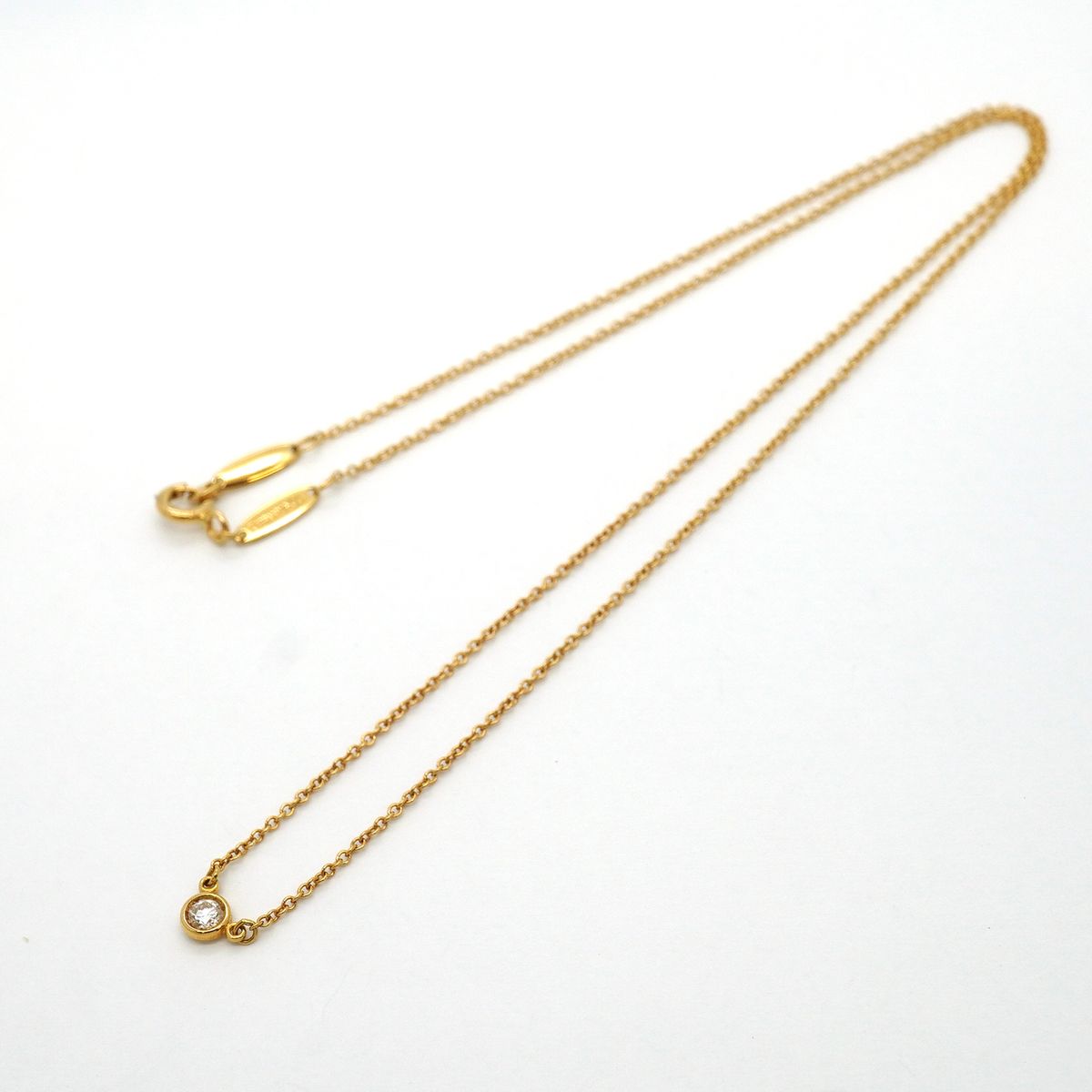 Tiffany & Co Necklace by the Yard Yellow Gold Diamond — view 3