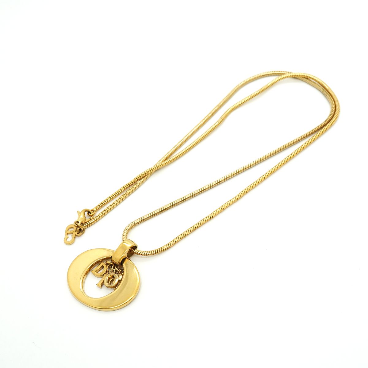 Dior Necklace Logo Gold Plated — view 3